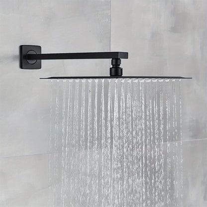 Doucheset – Regendouche – Douchekraan – Douchekop – Handdouche – Inbouw – Mat Zwart – Vierkante 30 cm Stortdouche – Dubbele Knoppen