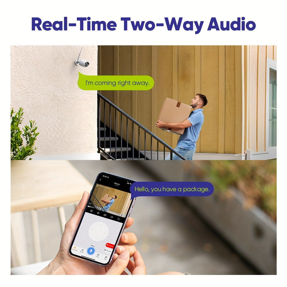 Draadloze Beveiligingscamera Set – Wifi Camera Systeem – Surveillance Camera’s – Bewakingscamera Set – 4x 3MP Camera’s – 2TB Opslag – Persoonsdetectie – IR Nachtzicht