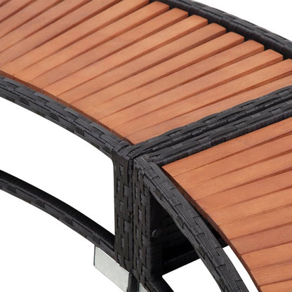 Hot Tub Afwerkset – Spa Rand Bescherming – Jacuzzi Ombouwset – Hot Tub Renovatie Kit – Zwarte Spa Accessoires – Waterbestendig Eucalyptus Hout – Ingebouwde Opbergruimte Met Batterijvak - Zwart