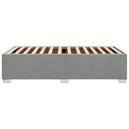 Bed frame without Mattress Grigio Chiaro 90x200cm Tissue Practical, removable, suitable for all seasons