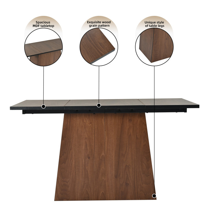 Eettafelset – Eethoek – Keukentafel Set – Zitgroep – Eetkamermeubel – MDF Tafelblad – Metalen Frame – Ruime 138,5x80 cm Tafel – Beige Fluwelen Stoelen