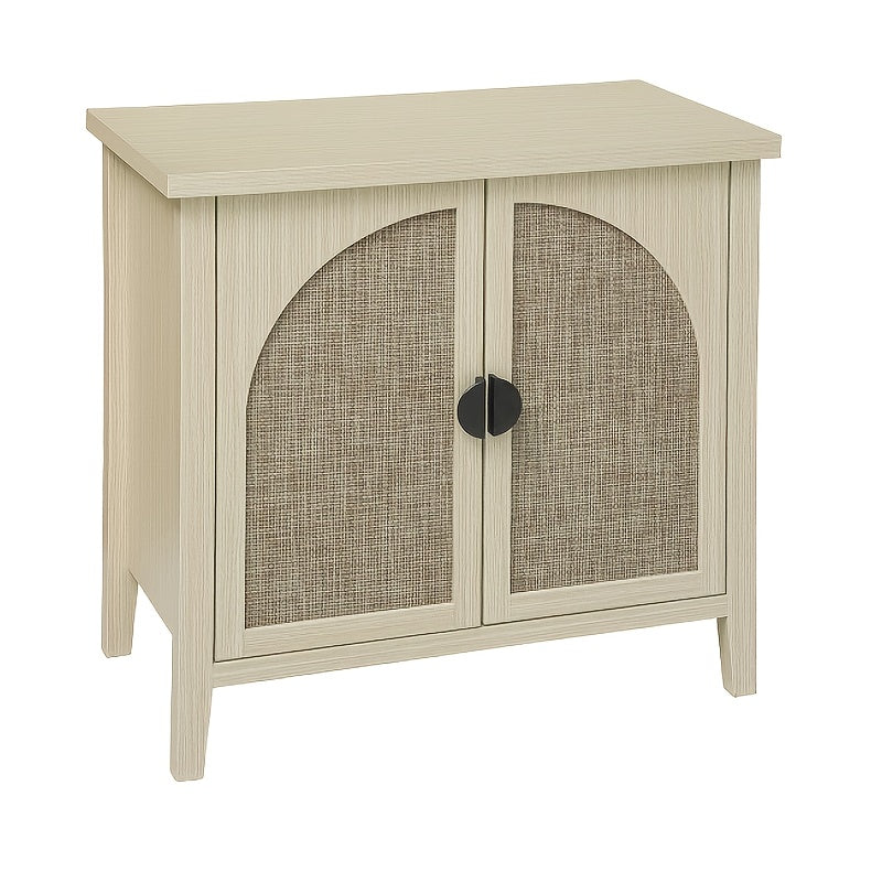 Kast – Opbergkast – Dressoir – Bijzetkast – Kastenmeubel – Natuurlijke Rotan – Licht Beige – Compact & Duurzaam