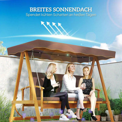Heavy duty porch swing chair suitable for patio, yard, garden, lawn