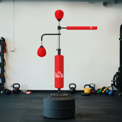 Vrijstaande Bokszak – Bokszakstandaard – Speedball – Trainingszak – Punching Bag – Verstelbare Hoogte 160-230 cm – Stevige Basis Met Zandvulling