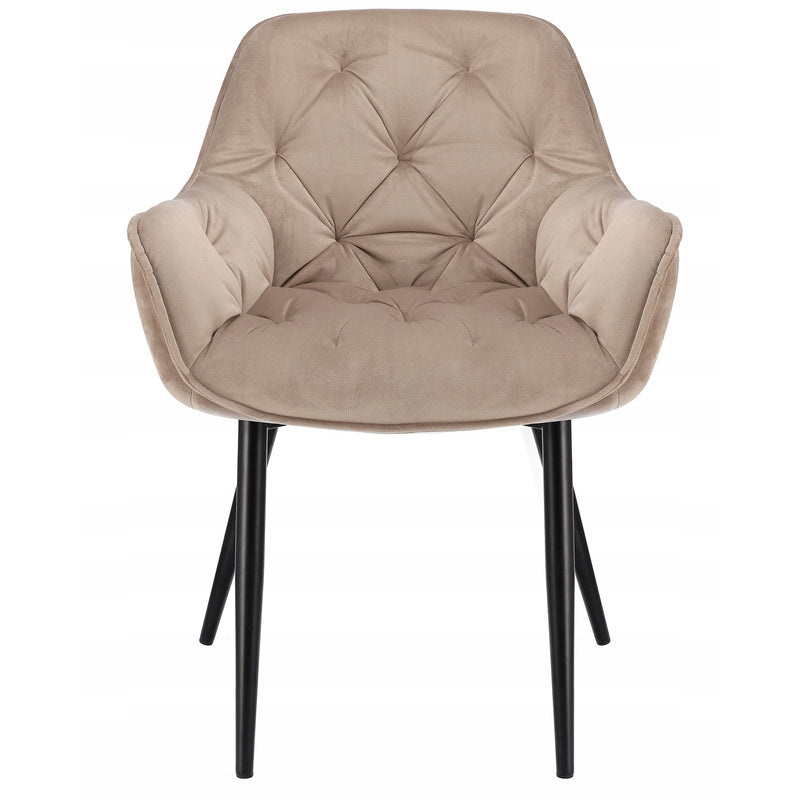 Fauteuil – Zetel – Relaxstoel – Loungestoel – Draaifauteuil – Velvet Bekleding – Metalen Poten – Hoogte 82 cm – Max. 120 kg