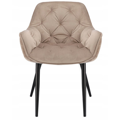 Fauteuil – Zetel – Relaxstoel – Loungestoel – Draaifauteuil – Velvet Bekleding – Metalen Poten – Hoogte 82 cm – Max. 120 kg