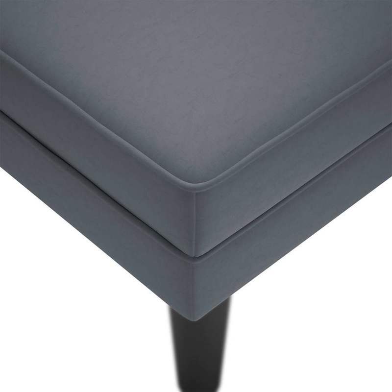 Fauteuil – Relaxstoel – Loungestoel – Leunstoel – Zetel – Donkergrijs Velours – Rechterarmleuning – Hardhouten Frame – Luxe Zitcomfort