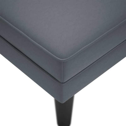 Fauteuil – Relaxstoel – Loungestoel – Leunstoel – Zetel – Donkergrijs Velours – Rechterarmleuning – Hardhouten Frame – Luxe Zitcomfort