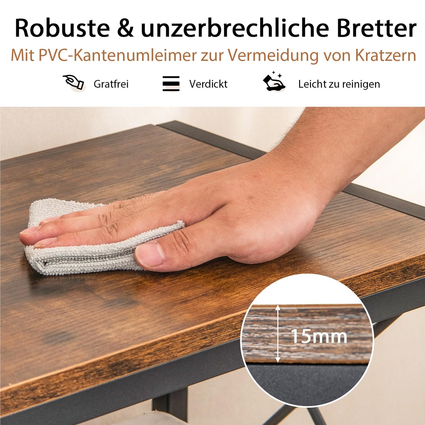 Boekenkast – Boekplank – Opbergkast – Vakkenkast – Staande Kast – Carbonstalen Frame – 12 Open Vakken – Industrieel Vintage Bruin – 115 x 30 x 130 cm