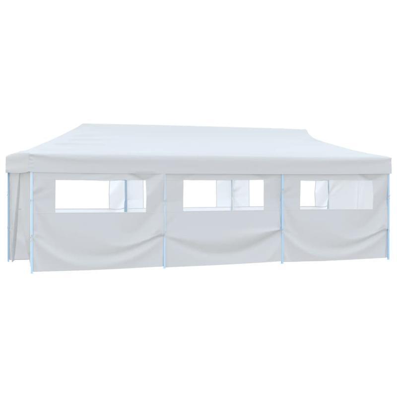 Pop-up Partytent – Vouwtent – Evenemententent – Tent Met Zijwanden – Buiten Tent – 3x9 Meter – 8 Afneembare Zijwanden – Stevig Stalen Frame