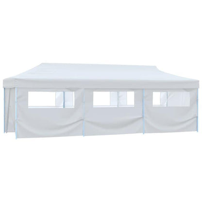 Pop-up Partytent – Vouwtent – Evenemententent – Tent Met Zijwanden – Buiten Tent – 3x9 Meter – 8 Afneembare Zijwanden – Stevig Stalen Frame