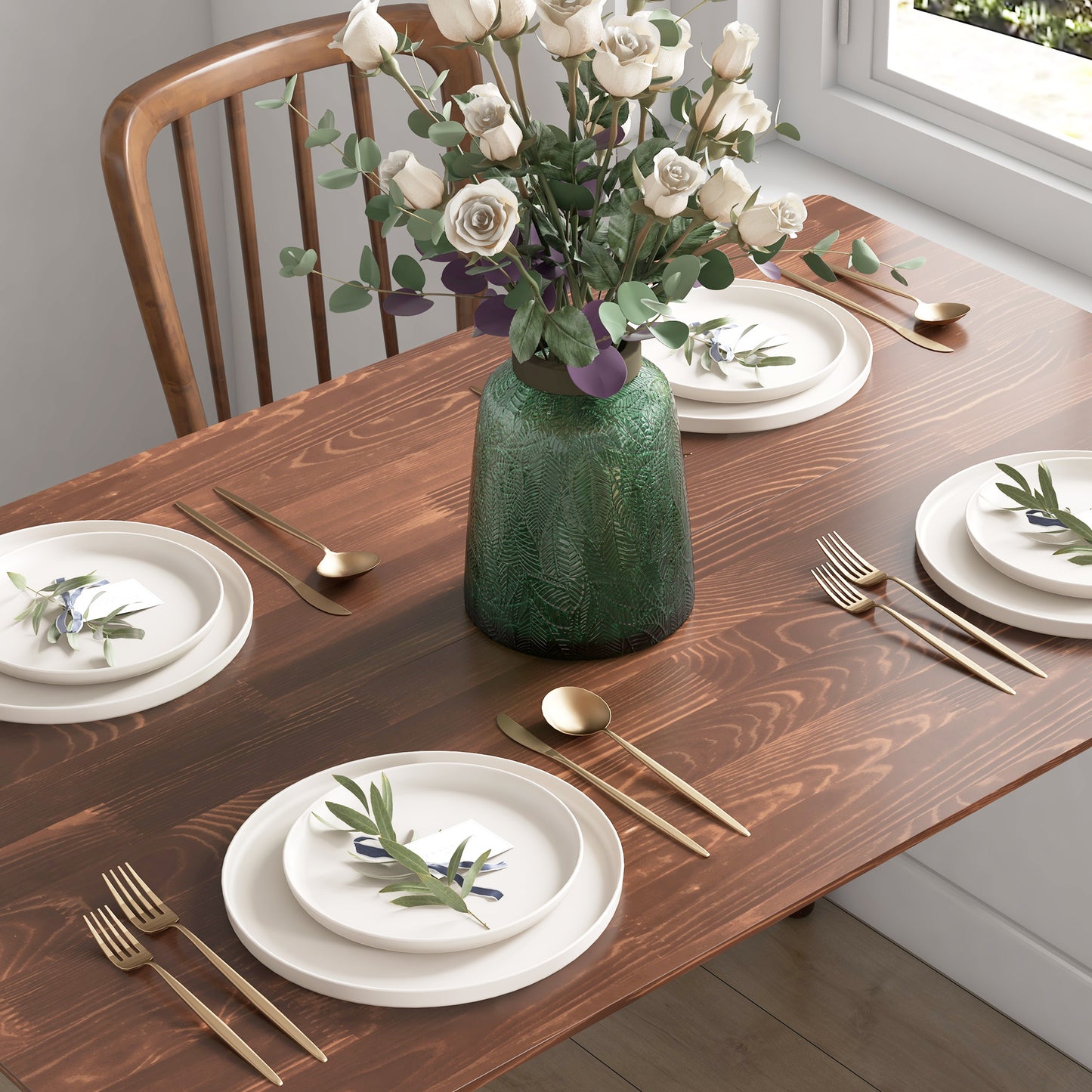 Eettafel – Tafel – Keukentafel – Houten Tafel – Houten Eettafel – 120x75x76 cm – Massief Hout, Geschikt Voor 4-6 Personen