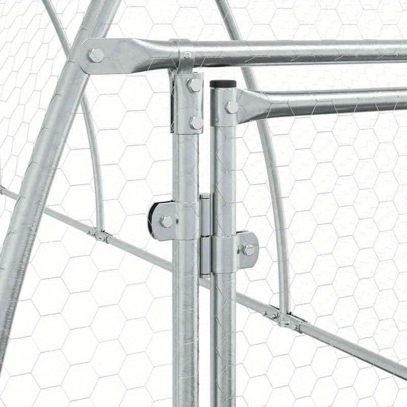 Kippenren – Kippenhok – Kippenkooi – Kipren – Kippenverblijf – Verzinkt Staal – 300x105x120 cm – Weerbestendig & Robuust