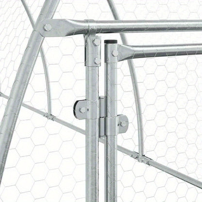 Kippenren – Kippenhok – Kippenkooi – Kipren – Kippenverblijf – Verzinkt Staal – 300x105x120 cm – Weerbestendig & Robuust