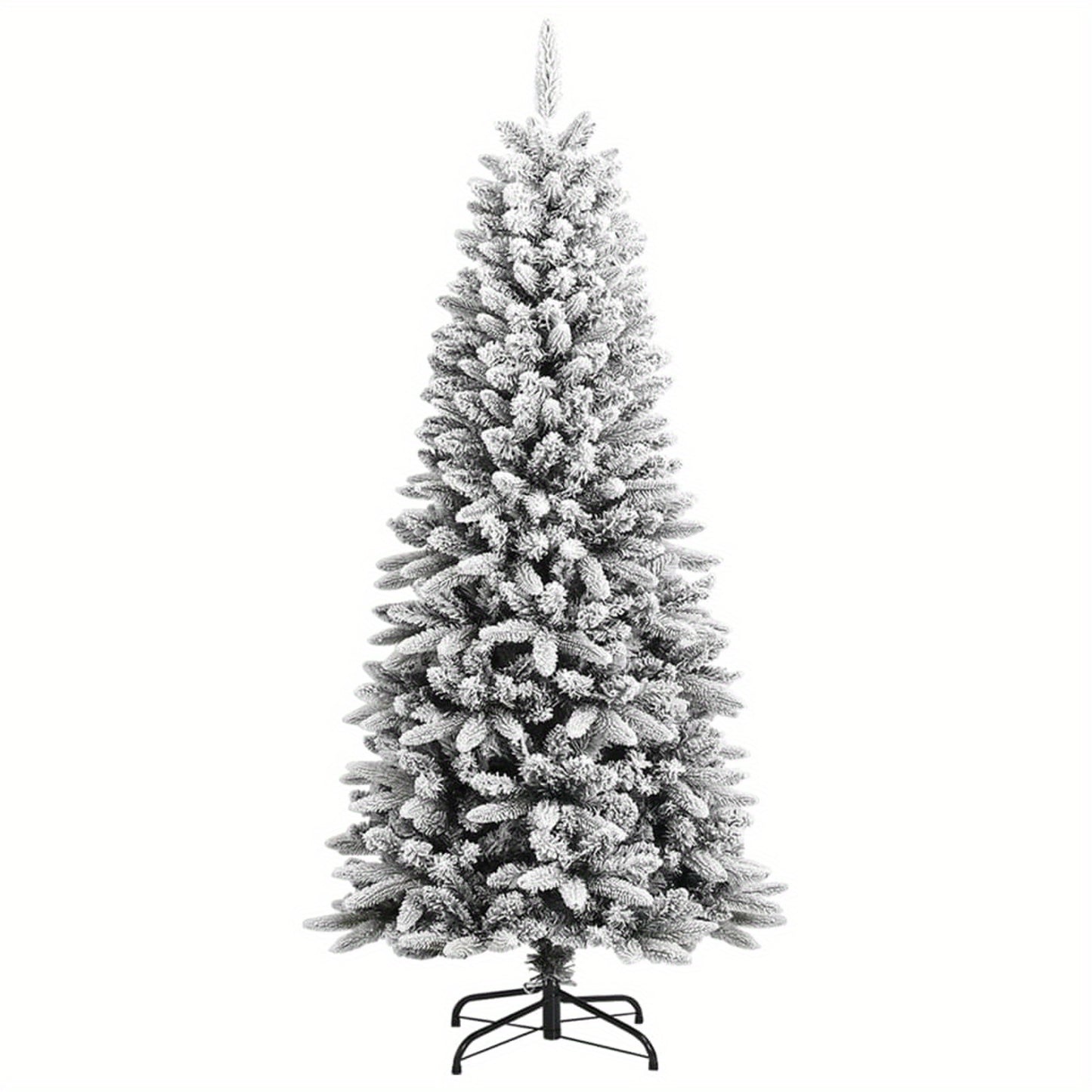 Kunstkerstboom – Nepsneeuw Boom – Kerstversiering – Dennenboom – Flocked Christmas Tree – 150 cm Hoog – PVC & PE Materialen