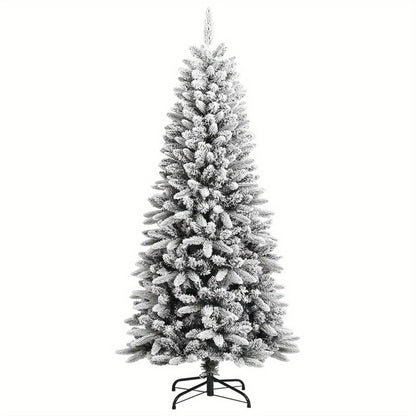 Kunstkerstboom – Nepsneeuw Boom – Kerstversiering – Dennenboom – Flocked Christmas Tree – 150 cm Hoog – PVC & PE Materialen