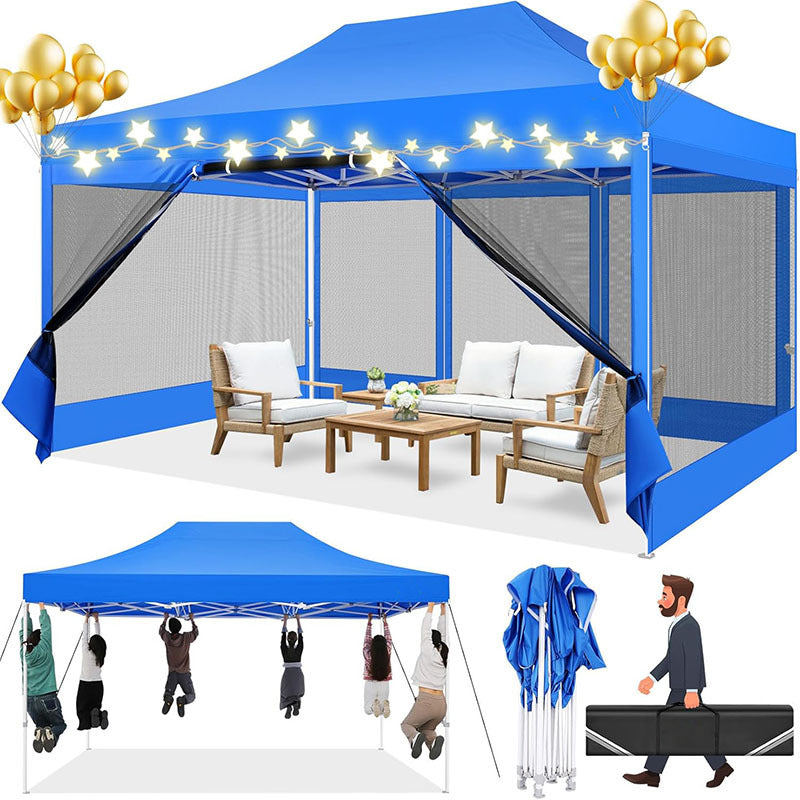 Pop-up Tent – Partytent – Tuinent – Vouwtent – Eventtent – 3,05x4,57m – 4 Afneembare Gaaswanden – Aluminium Frame