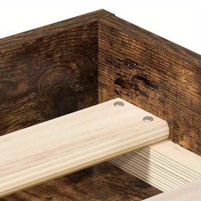 Bedframe Sonoma Eiken – Bedombouw – Slaapkamer Meubel – Ledikant – Bed Bodem – 140x200 cm – Hoogwaardig Gefineerd Hout – Stevige Constructie