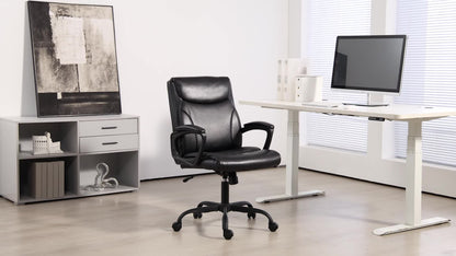 Ergonomische Bureaustoel – Bureaustoel – Office Chair – Werkstoel – Computerstoel – Verstelbare Hoogte 95,5-105 cm – Kantelfunctie en 360° Draaibaar