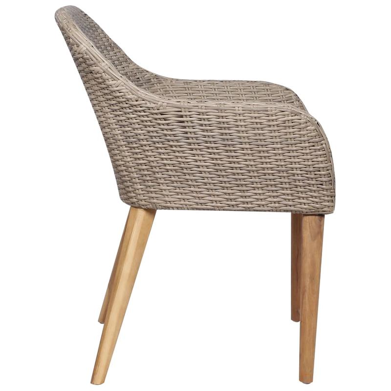 Buitenstoelen – Tuinstoelen – Terrasstoelen – Balkonstoelen – Gevlochten Resin – Weerbestendig – Metalen Frame