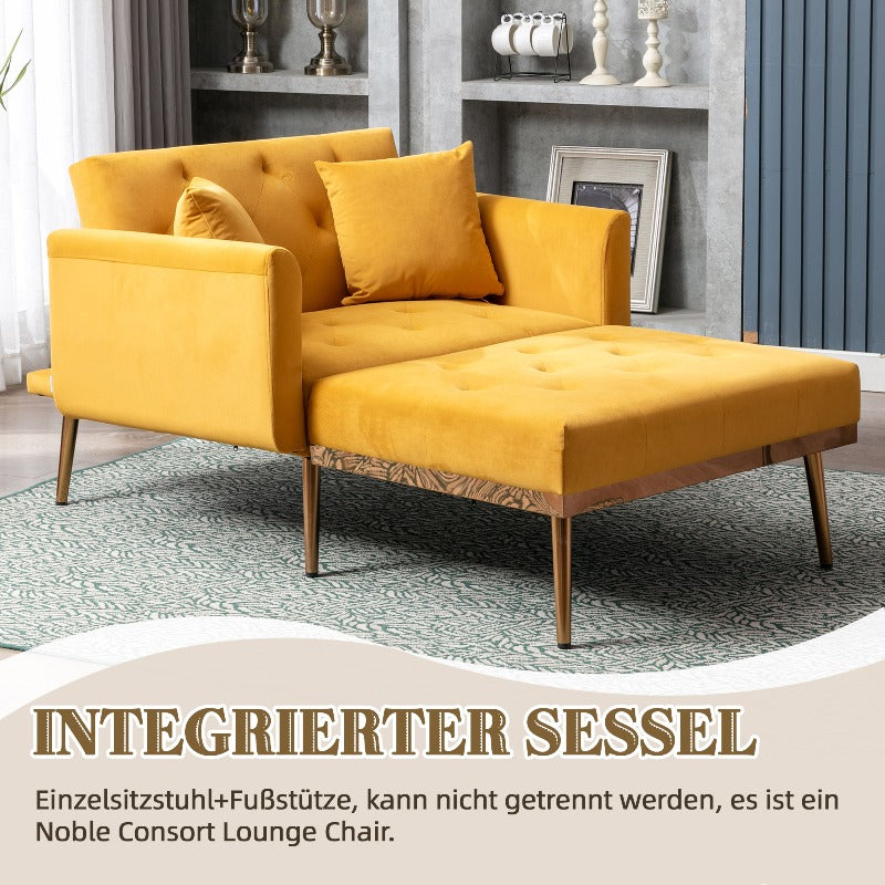 Verstelbare Relaxfauteuil – Lounge Stoel – Accent Fauteuil – Slaapkamer Stoel – Study Chair – Mangohout – Slank Design – Makkelijk Schoon Te Maken