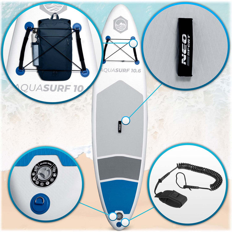 SUP Board – Stand Up Paddleboard – Inflatable SUP – Paddle Board – Waterboard – Lichtgewicht & Compleet Set – 320x84x15 cm Drop Stitch