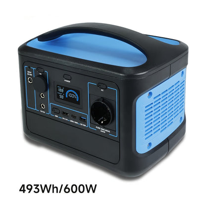 Draagbare Powerstation – Mobiele Generator – Externe Batterij – Noodstroom – Kampeer Accu – 600W Continu Vermogen – Snelle Oplading