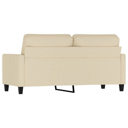 2-zits bank – 2-persoons sofa – loveseat – klein zitmeubel – tweezits bank crème – duurzaam hardhouten frame – comfortabel schuimkussen