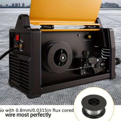 Lasapparaat – Mig Lasmachine – Tig Lasmachine – Elektrische Lasser – MMA Lasser – Geel – 200A Stroomsterkte – Digitale Display Met Overbelastingsbeveiliging