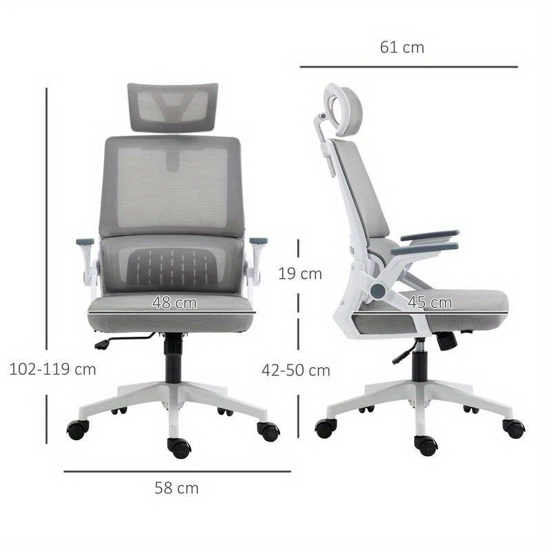 Ergonomische Bureaustoel – Bureaustoel Voor Thuis – Werkstoel – Gaming Stoel – Kantoorstoel – Verstelbare Hoogte – Lendensteun Met Ademend Mesh
