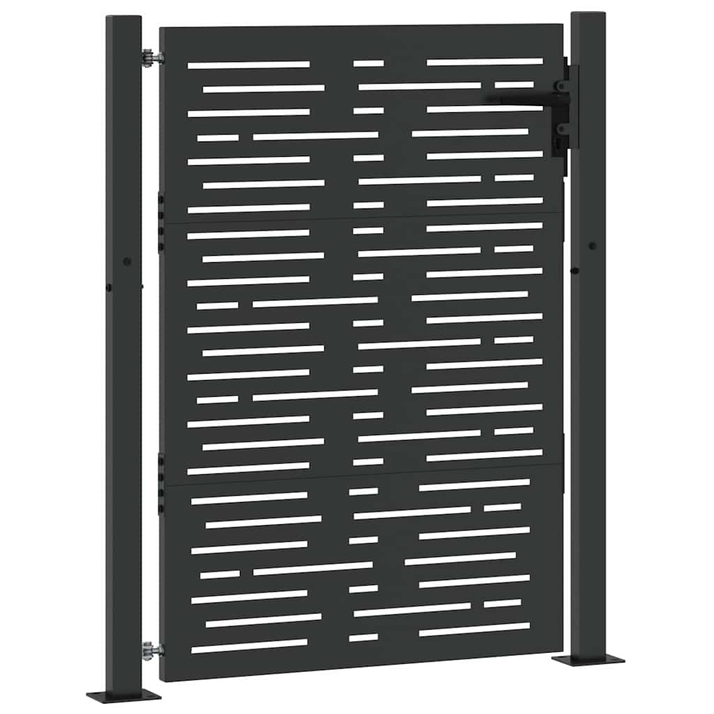 Poort – Tuinpoort – Hekpoort – Schuttingdeur – Toegangshek – Gepoedercoat Staal – Afmetingen 105x125 cm