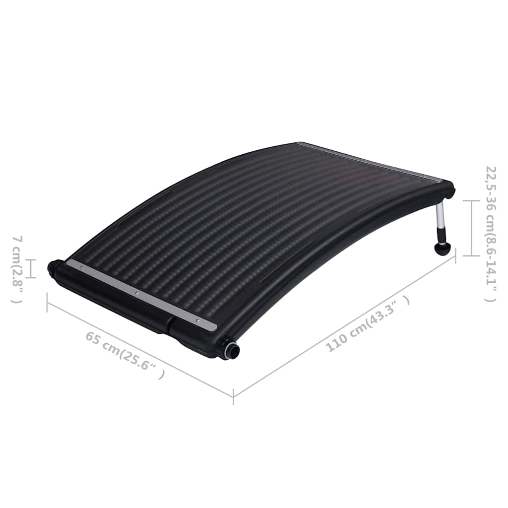 Zwembadverwarming – Zwembad Warmtepanelen – Solar Verwarming – Pool Heater – Zonne-energie – Gebogen Paneel – Weerbestendig 110x65 cm