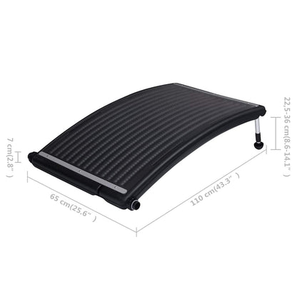 Zwembadverwarming – Zwembad Warmtepanelen – Solar Verwarming – Pool Heater – Zonne-energie – Gebogen Paneel – Weerbestendig 110x65 cm