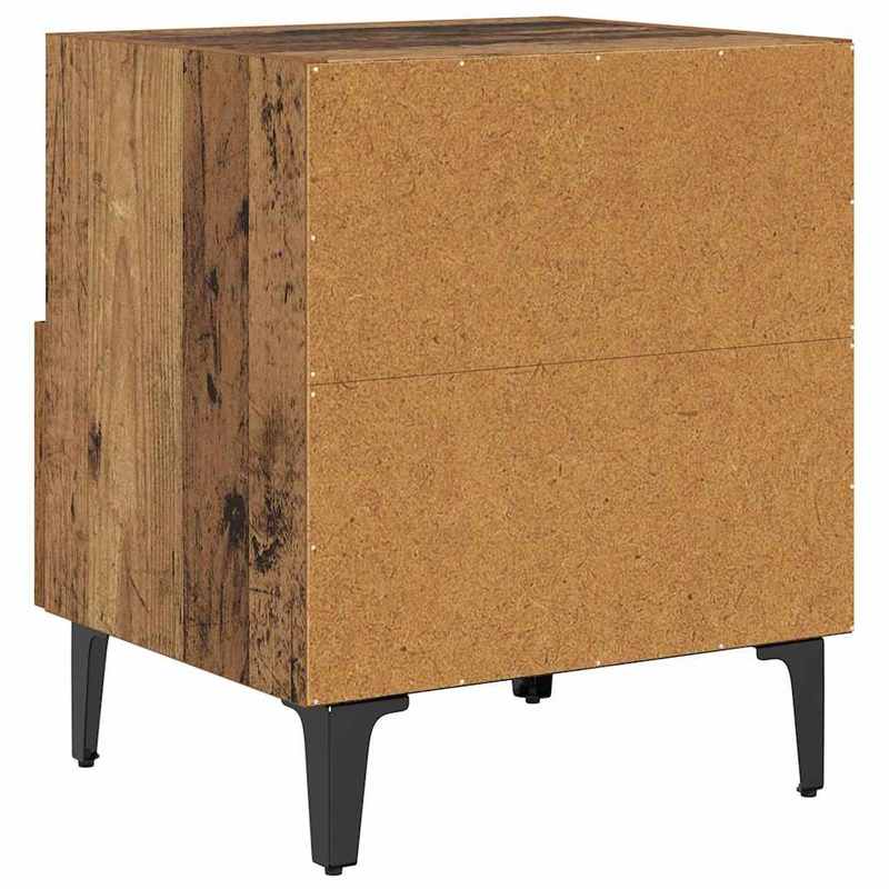 High-quality Nachtkastje 2pcs Oud hout 40 x 35 x 47.5cm Bewerkt hout, Bedroom Furniture, Classic Design, Handcrafted Wood, Apartment Living