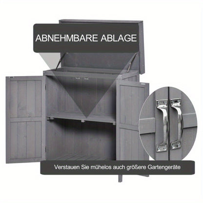 Opbergkast Tuinkast – Tuinberging – Buitenkast – Opbergbox – Tuinopslag – Weerbestendig – Met Combinatieslot – Magnesiumlegering & Ijzer – 74x43x88 cm