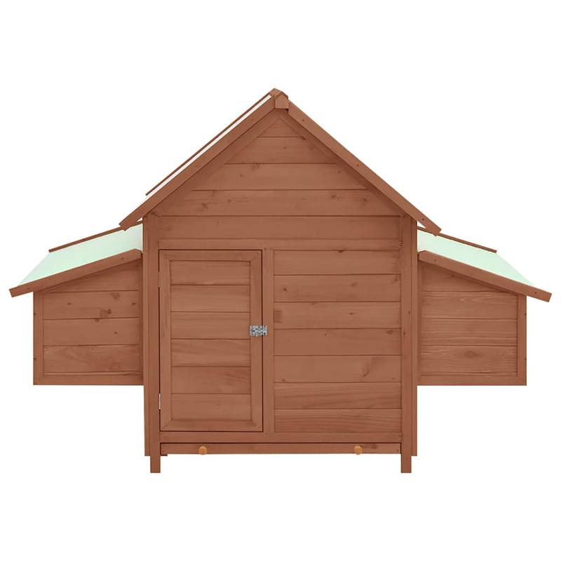 Kippenhok – Hennenhok – Dierenhok – Kippenren – Pluimveehok – Massief Vurenhout – 150x96x110 cm – Rustieke Uitstraling