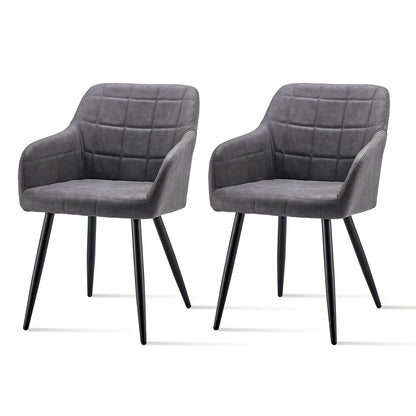 Eetkamerstoelen – Stoelen – Kuipstoelen – Armstoelen – Design Stoelen – Kunstleer Bekleding – Memory Foam Zitting – Metalen Poten