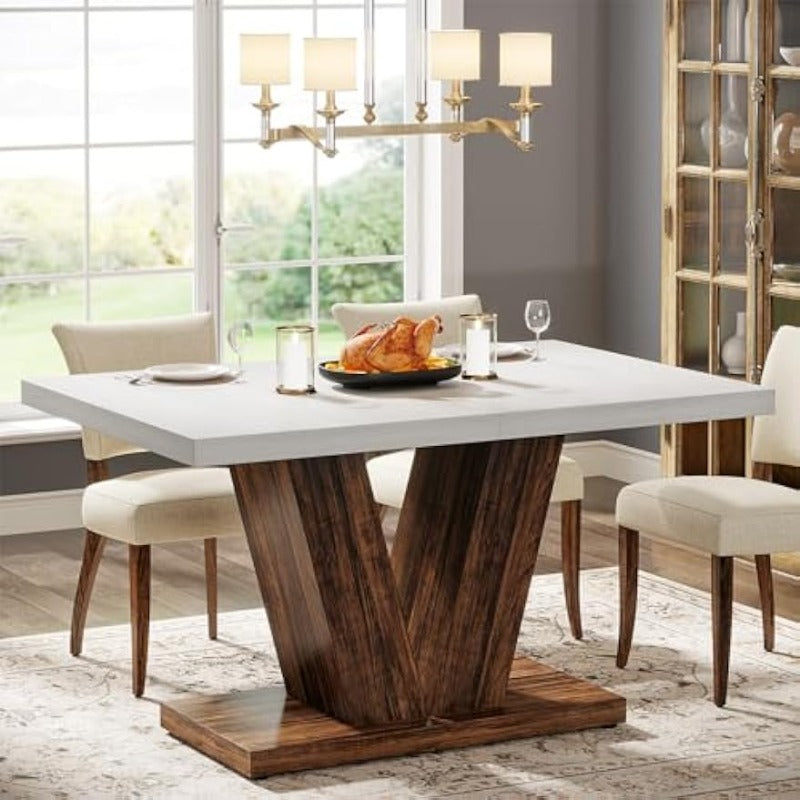 Smalle Console Tafel – Sidetable – Haltafel – Sofa Tafel – Gangtafel – Robuust X-Frame – Compact 140×30×85 cm – Rustieke Bruine Houten Afwerking