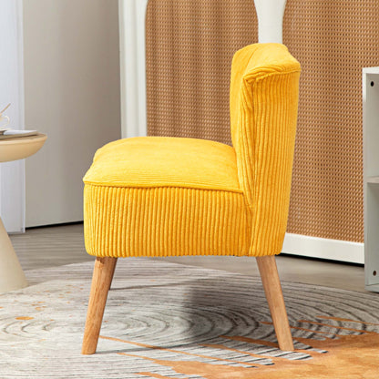 2-zits bank – tweezitsbank – loveseat – zitbank – sofa – Scandinavisch design – massief houten frame – draagkracht 150 kg – afmeting 117x56,5x77 cm – gele kleur