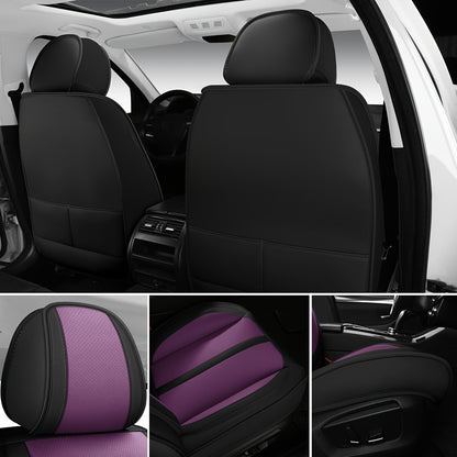 Car Seat Covers Full Set Universal, Adjustable Front Seats And Back, Automotive 5 Seat Covers All Season, Car Seat Protectors Airbag Compatible