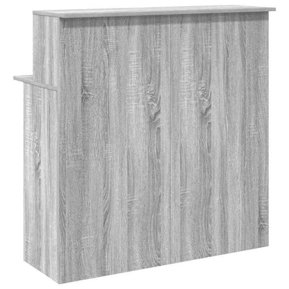 Balie – Reception Desk – Baliepaneel – Ontvangstbalie – Balietafel – Grijs – Houtmateriaal – Compact 100x50x103,5 cm