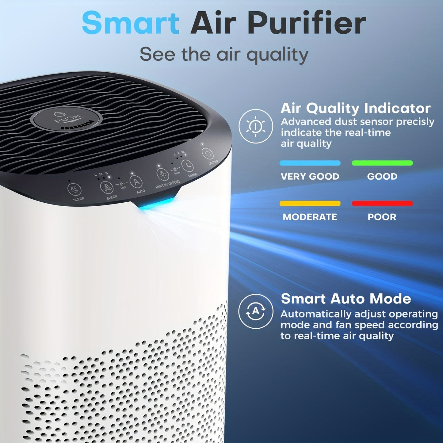 Luchtbevochtiger – Humidifier – Aromatherapie Diffuser – Ultrasoonbevochtiger – Stille Luchtbevochtiger – 4L Reservoir – 300 ml/h Neveluitstoot – 30 Uur Gebruikstijd – Top Fill Design – Automatische Uitschakeling