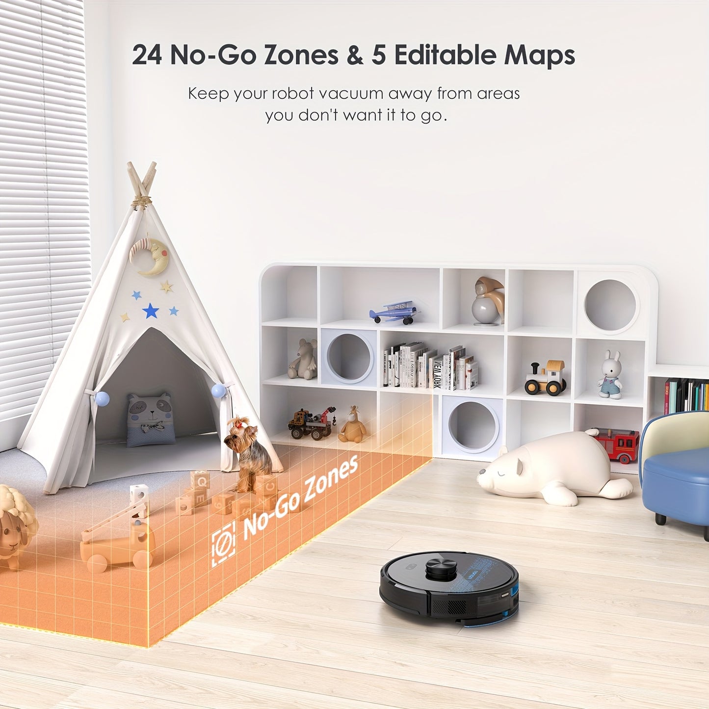 Lubluelu 2025 Latest Robot Vacuum with 5000 Pa Suction, Featuring a 2.5L Self-Emptying Station, 60 Days of Hands-Free Cleaning, a 3-In-1 Design for Vacuuming And Mopping, Wifi/App Connectivity, 24 No-Go Zones, And Mapping
