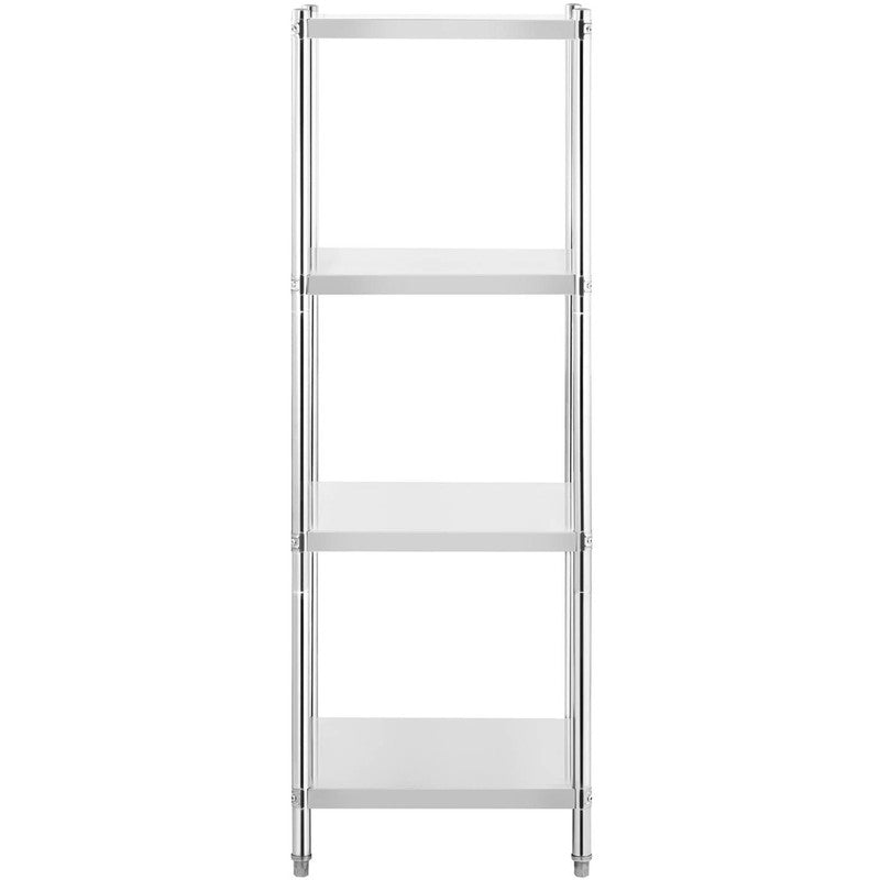 Staalrek – Metalen Opslagrek – Opbergrek – Garagekast – Stellingkast – 60x60x180 cm – Roestvrijstaal – 200 kg Draagvermogen