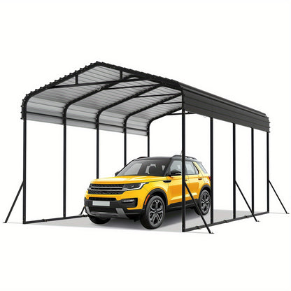 Metalen Carport – Overkapping – Garage – Voertuigschuurtje – Parkeershelter – Extra Ruim 600×370×260 cm – Stalen Frame – Weerbestendig Dak