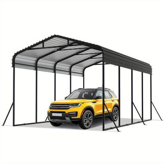 Metalen Carport – Auto Overkapping – Garage Tent – Voertuig Shelter – Parkeerplaats Bescherming – Extra Groot 450x300x250 cm – Stalen Frame – Makkelijk Montage