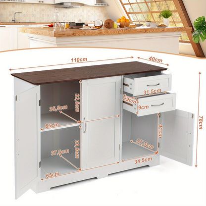Werkbank – Werktafel – Werkbank Met Lades – Garagebank – Klusbank – Stevig Hardhouten Blad – 3 Planken Met Ophangaccessoires