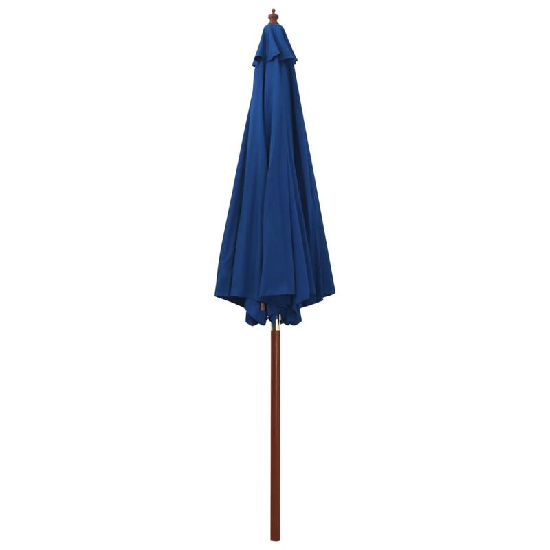 Solid Parasol with wood mast 300x258cm
