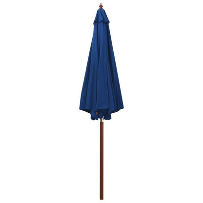 Solid Parasol with wood mast 300x258cm