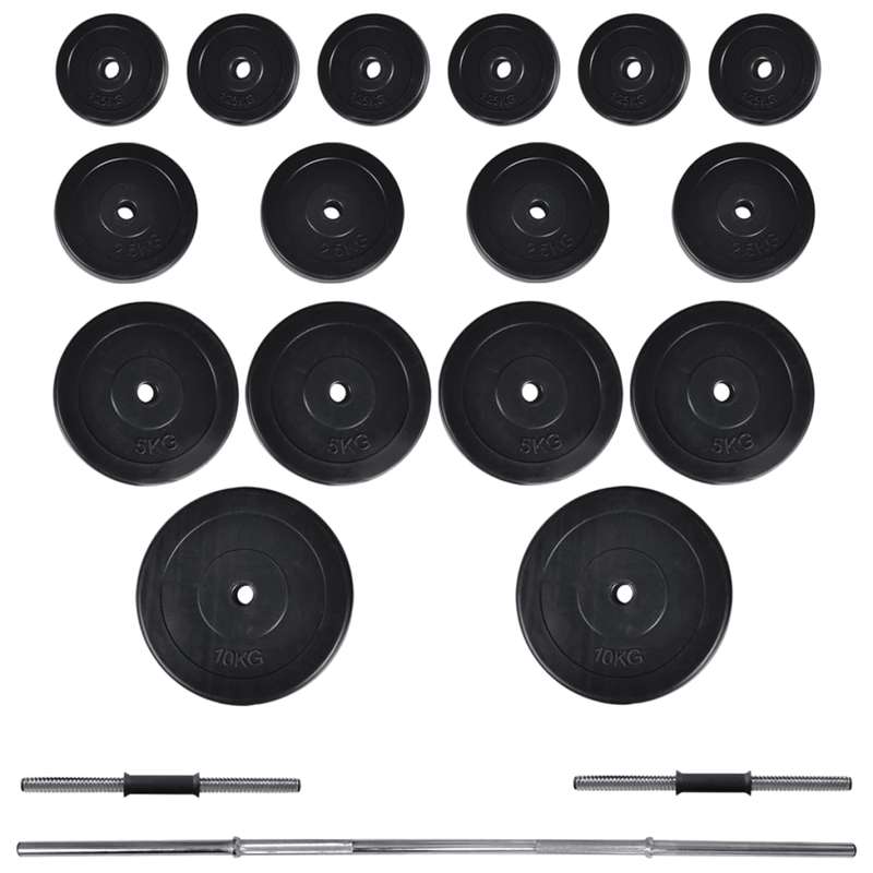 Gewichthefbank – Halterbank – Trainingsbank – Dumbbell Set – Krachtbank – Verstelbaar Ontwerp – Duurzaam Ijzer 60,5 kg